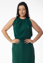 Vestido Bárbara Verde Bandeira