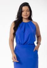 Vestido Bárbara Azul Royal
