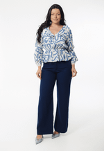 Blusa Jade Estampado Azul