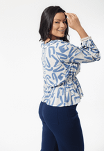 Blusa Jade Estampado Azul