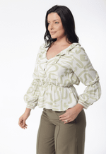 Blusa Jade Estampado Verde