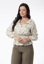 Blusa Jade Estampado Verde
