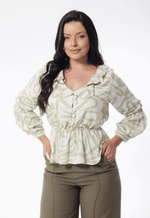 Blusa Jade Estampado Verde