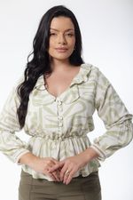 Blusa Jade Estampado Verde