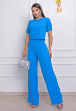 Blusa Cecília Azul Tiffany