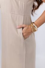 Vestido Mariá Areia