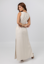 Vestido Débora Areia