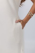 Vestido Débora Areia