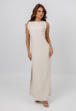 Vestido Débora Areia