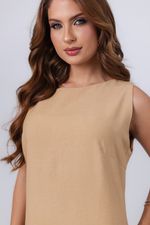 Vestido Débora Bege