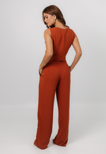 Conjunto Raquel Risca de Giz Terracota