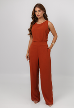 Conjunto Raquel Risca de Giz Terracota