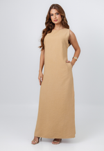 Vestido Débora Bege