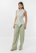 Camisa Celina Listra Verde