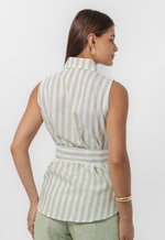 Camisa Celina Listra Verde