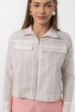 Camisa Laura Listra Bege