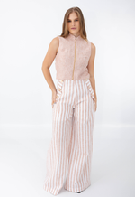 Conjunto Lícia Listra Marrom