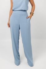 Conjunto Raquel Risca de Giz Azul Bebê
