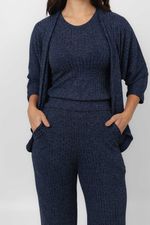 Conjunto Janaína Azul Marinho Mescla