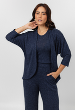 Conjunto Janaína Azul Marinho Mescla