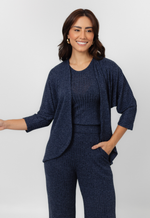Conjunto Janaína Azul Marinho Mescla