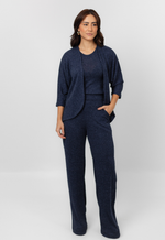 Conjunto Janaína Azul Marinho Mescla