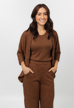 Conjunto Janaína Marrom Mescla