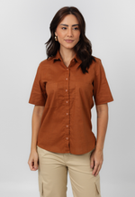 Camisa Samyla Marrom
