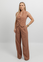 Conjunto Érika Marrant Bege 