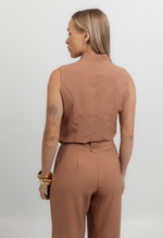 Conjunto Érika Marrant Bege 
