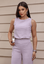 Blusa Raquel Lilás Mescla