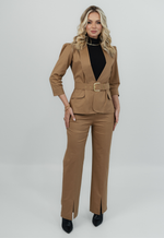 Conjunto Márcia Sarja Valentim Marrom