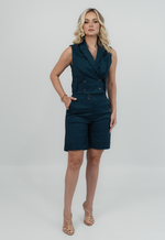 Conjunto Thais Sarja Valentim Azul 