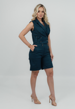 Conjunto Thais Sarja Valentim Azul 