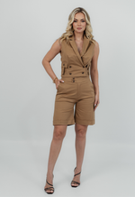 Conjunto Thais Sarja Valentim Marrom 