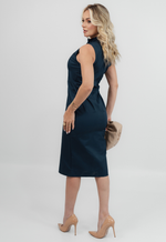 Vestido Salete Sarja Valentim Azul 