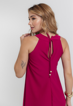 Vestido Bella Fúcsia 