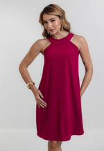 Vestido Bella Fúcsia 