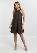 Vestido Bella Verde Militar 