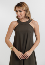 Vestido Bella Verde Militar 