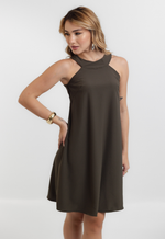 Vestido Bella Verde Militar 