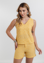 Conjunto Alice Amarelo