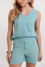 Conjunto Alice Verde Água