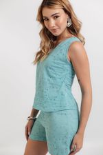 Conjunto Alice Verde Água