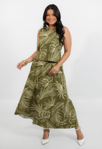 Conjunto Carmélia Verde Estampado 