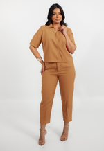 Conjunto Núbia Bege 