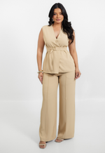 Conjunto Virginia Bege