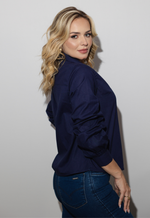 Camisa Jéssica Azul Marinho 
