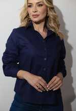 Camisa Jéssica Azul Marinho 