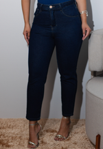 Calça Jeans Mom Emily Escuro